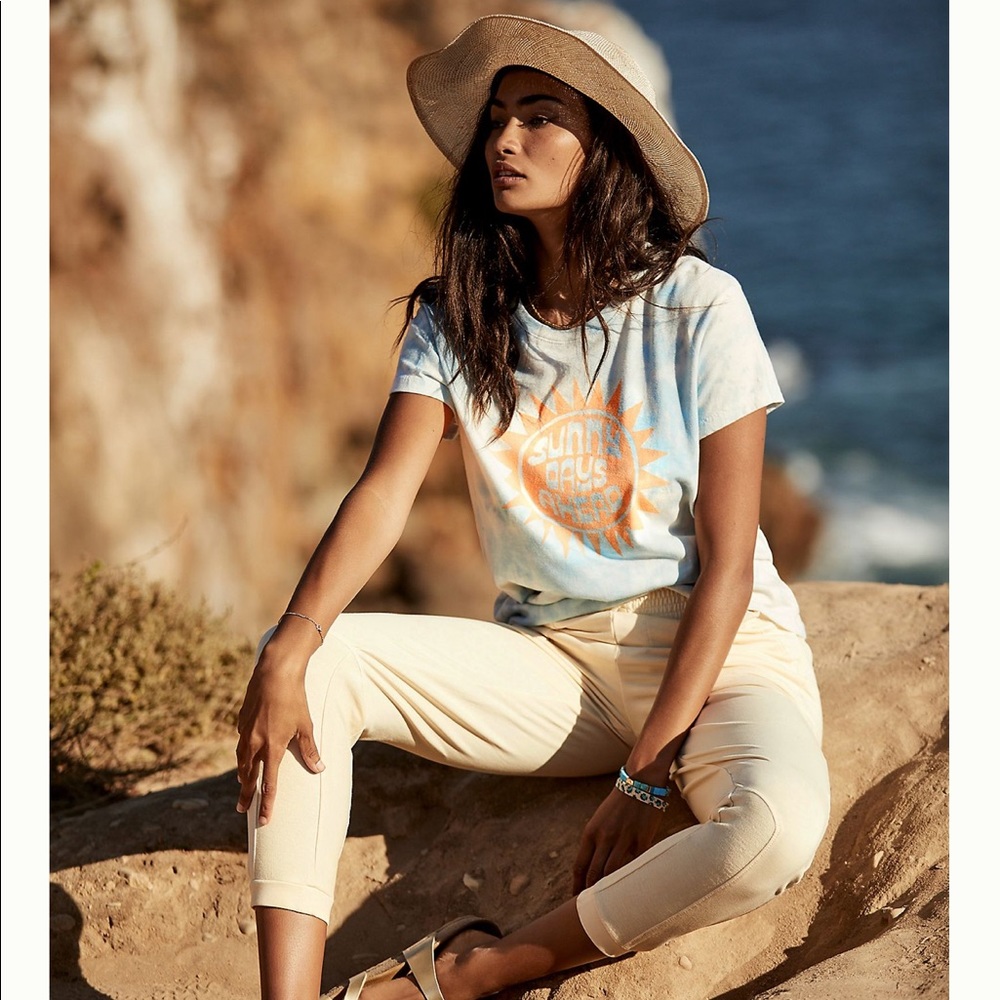 Junk Food for Anthropologie Tie Dye Graphic Tee